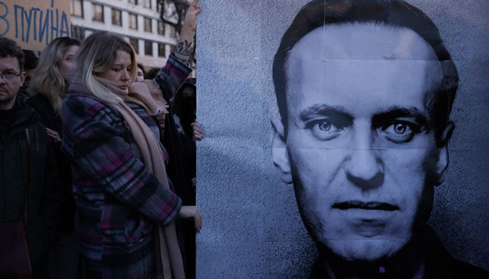 People gather outside the Russian embassy, following the death of Russian opposition leader Alexei Navalny, reported by prison authorities in Russias Yamalo-Nenets region where he had been serving his sentence, in Warsaw, Poland, February 16, 2024. —Reuters