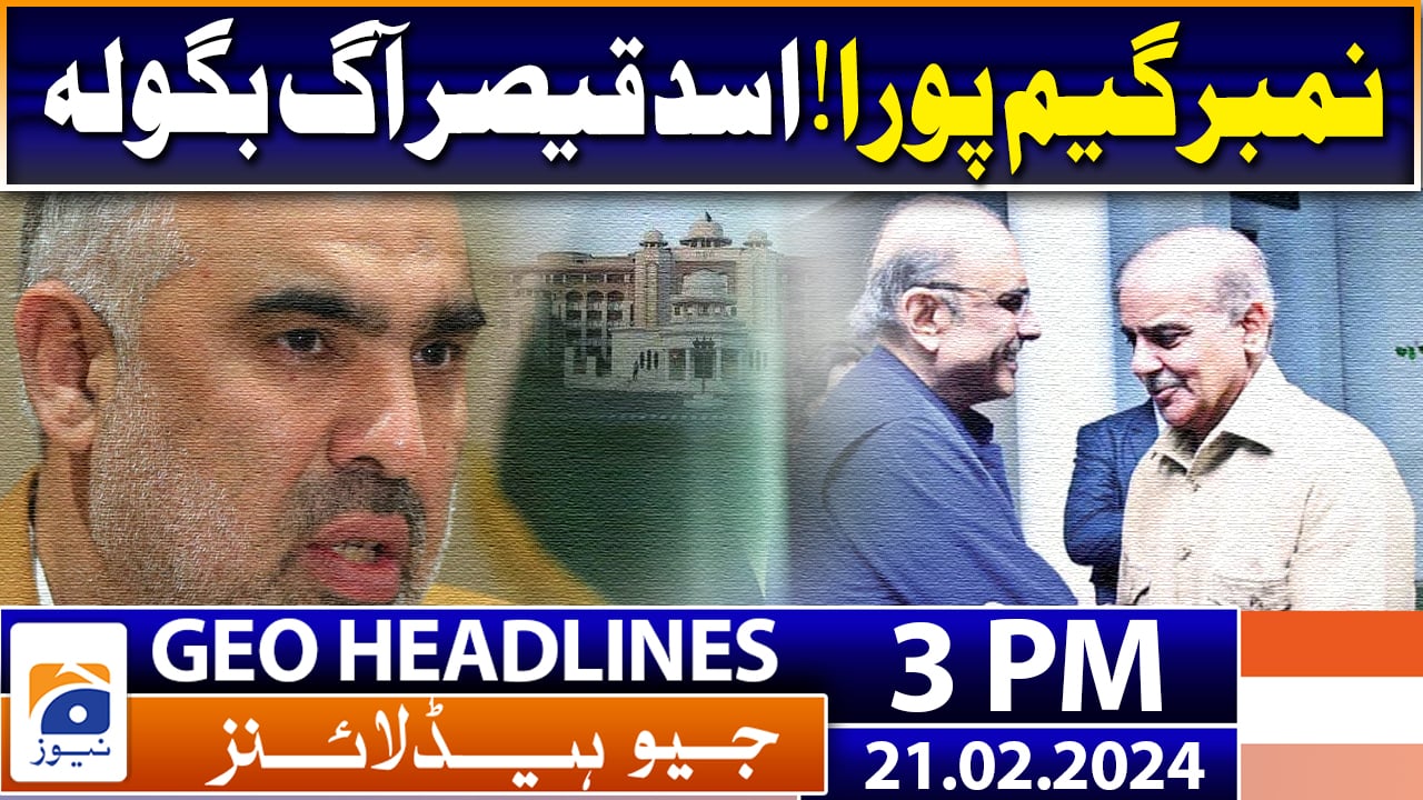 Geo Headlines 3 PM 21st February 2024 TV Shows Geo Tv   Video Thumb Image 1916948651 