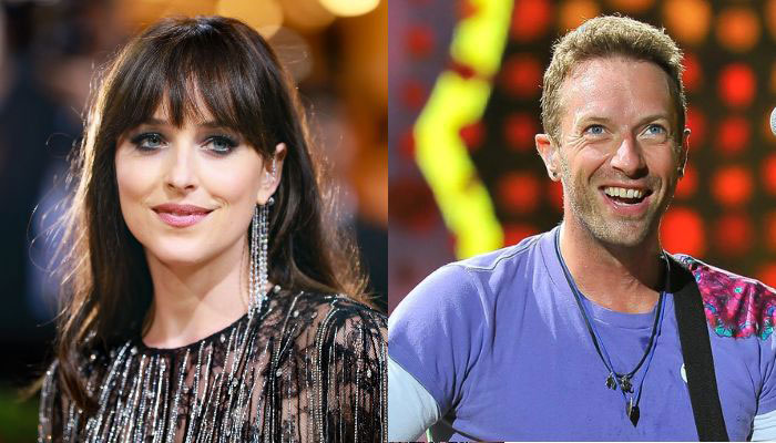 Dakota Johnson relaxed with Beau Chris Martin