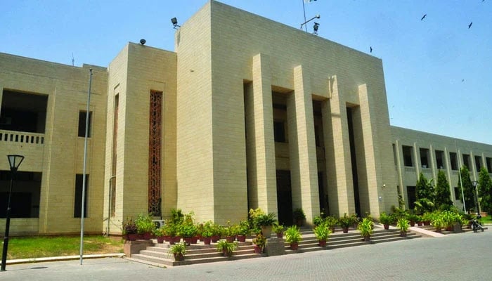 The Sindhy Assembly building in Karachi. — APP File