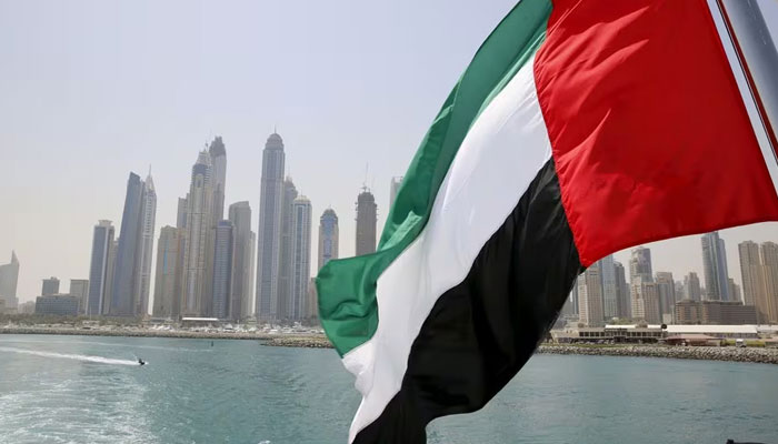 UAE flag flies over a boat at Dubai Marina, Dubai, United Arab Emirates May 22, 2015. — Reuters