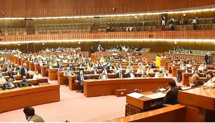 The National Assembly session on October 4, 2023 in Islamabad. —INP