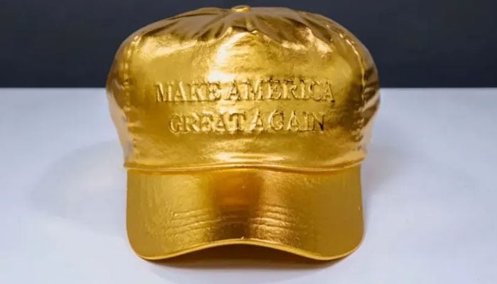 Jeff Hamilton 24K Gold Plated Make America Great Again (Maga) Hat.  - Meme Ranch