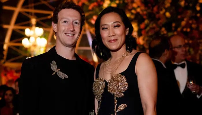 Mark Zuckerberg and Priscilla Chan at Ambani's wedding celebrations.  — Reuters/Archive