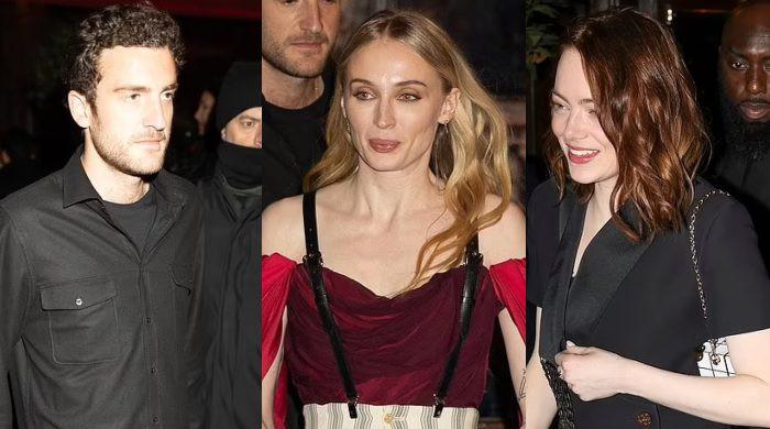 Sophie Turner steps out with beau Peregrine Pearson & Emma Stone