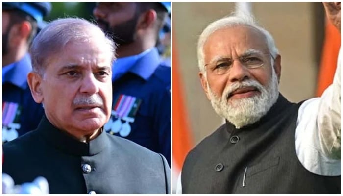 Newly-elected PM Shehbaz Sharif (left) and Indias PM Narendra Modi. — PPI/AFP/File