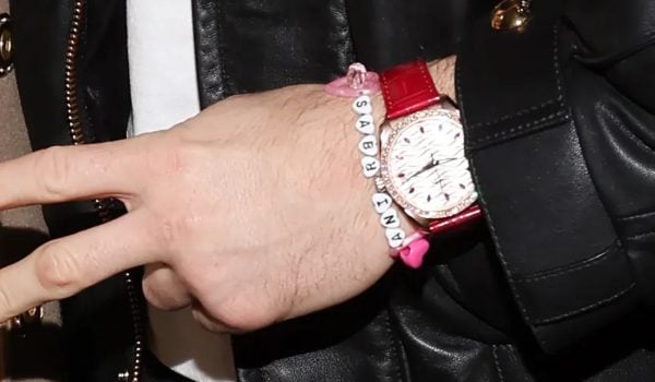 A snapshot of Barry's friendship bracelet.
