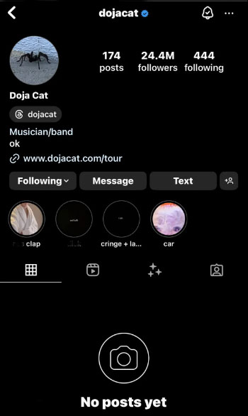 Doja Cat deactivates Instagram account over unpleasant treatment