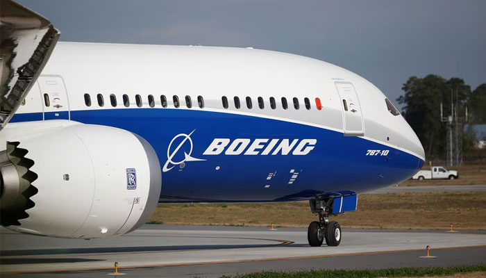 The Boeing 787-10 Dreamliner taxis on the runway during its first flight at the Charleston International Airport in North Charleston, South Carolina, United States March 31, 2017. — Reuters