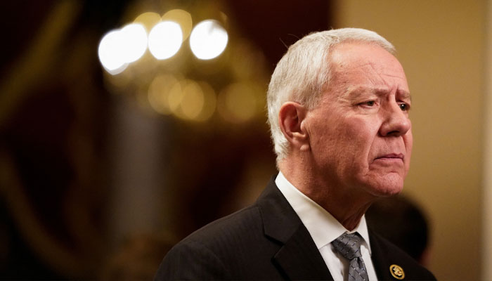 US Representative Ken Buck (R-CO) participates in an interview after the vote to impeach US Homeland Security Secretary Alejandro Mayorkas failed in the House on Capitol Hill in Washington, US, February 6, 2024. —Reuters