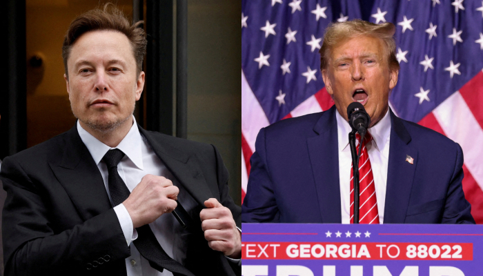 Tech billionaire and CEO of SpaceX Elon Musk (left) and former US President and Republican candidate for the White House Donald Trump. — Reuters/File