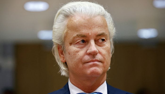 Dutch far-right politician Geert Wilders attends the Schiphol Judicial Complex. —Reuters/File
