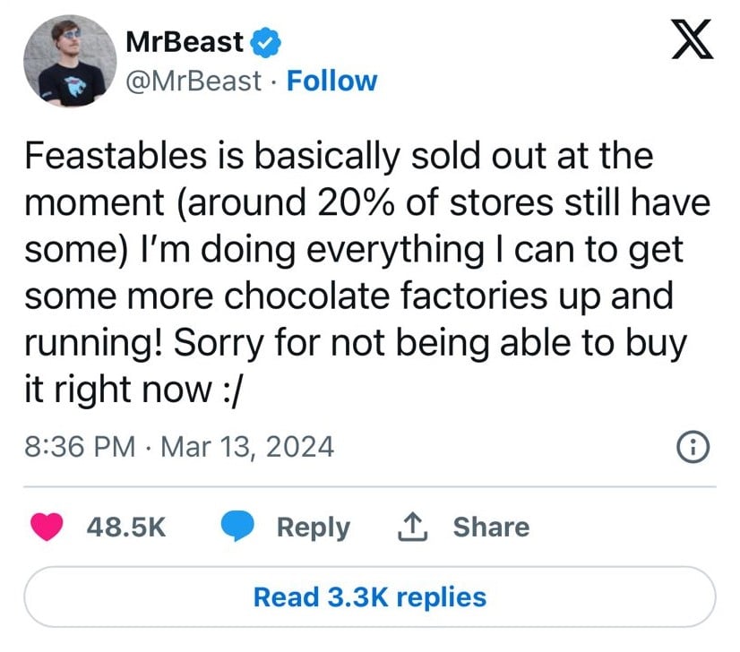 MrBeast issues apology to fans for THIS reason