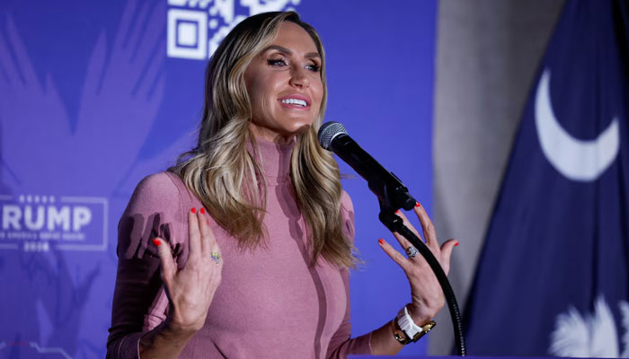 Lara Trump holds a Team Trump event on behalf of her father-in-law, Republican presidential candidate and former US president Donald Trump, ahead of the South Carolina Republican primary election, in Beaufort, South Carolina, US February 21, 2024. — Reuters