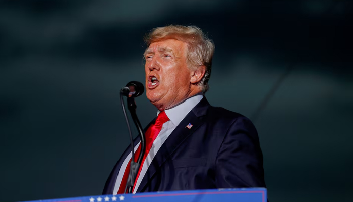 Former President Donald Trump speaks to his supporters during the Save America Rally at the Sarasota Fairgrounds in Sarasota, Florida. — Reuters/File