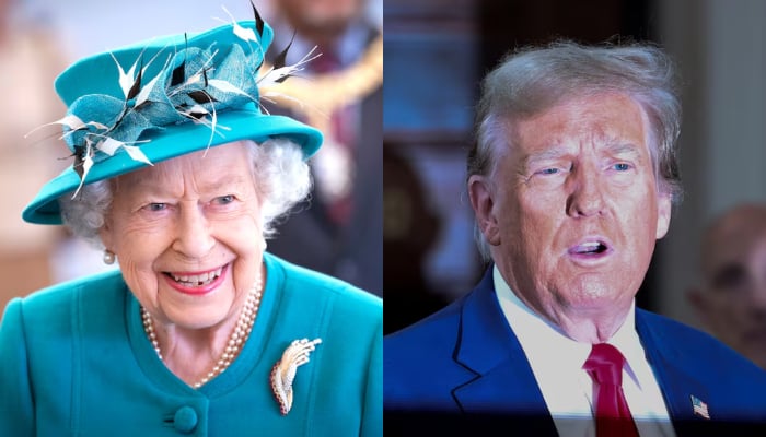 Former US president Donald Trump (R) reveals his interaction with the late Queen of the United Kingdom Elizabeth II. — Reuters/File