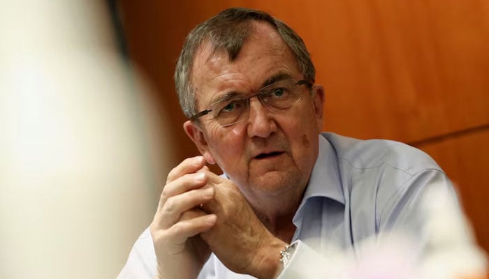 Mark Bristow, CEO of Barrick Gold Co. speaks during an interview with Reuters at the African Mining Indaba 2022 conference, in Cape Town, South Africa, May 11, 2022. — Reuters