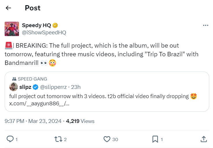 Ishowspeed Announces Debut Music Album
