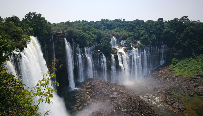 This image released on September 21, 2019, shows a view of Kalandula Falls in Angola’s Malanje Province. — Facebook/CTGN Africa