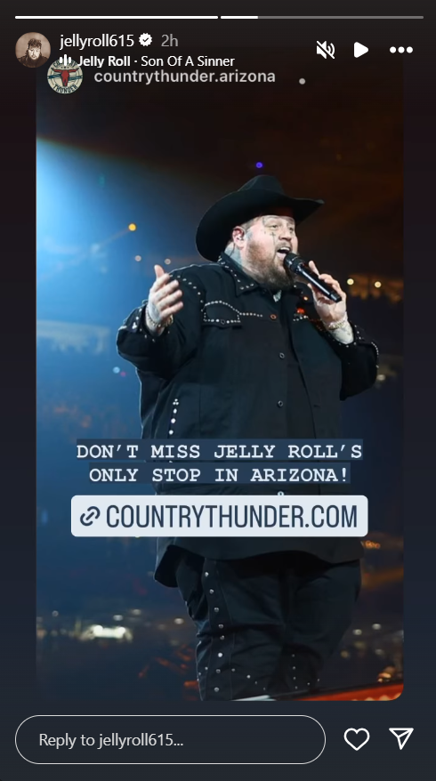 Jelly Roll gears to perform at upcoming Country Thunder Arizona Festival