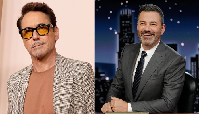 Robert Downey Jr. reacts to Jimmy Kimmels Oscar night joke