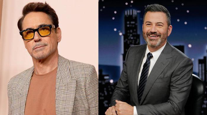 Robert Downey Jr. reacts to Jimmy Kimmel's Oscar night joke