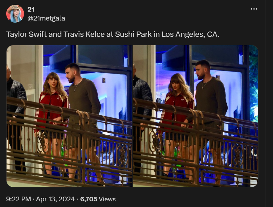 Taylor Swift, Travis Kelce spotted having a date as they skip Coachella