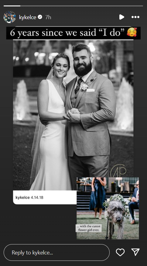 Kylie Kelce marks six years of marriage to Jason Kelce