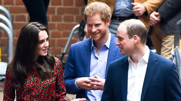 Kate Middleton reacts as Prince Harry tries to reconnect