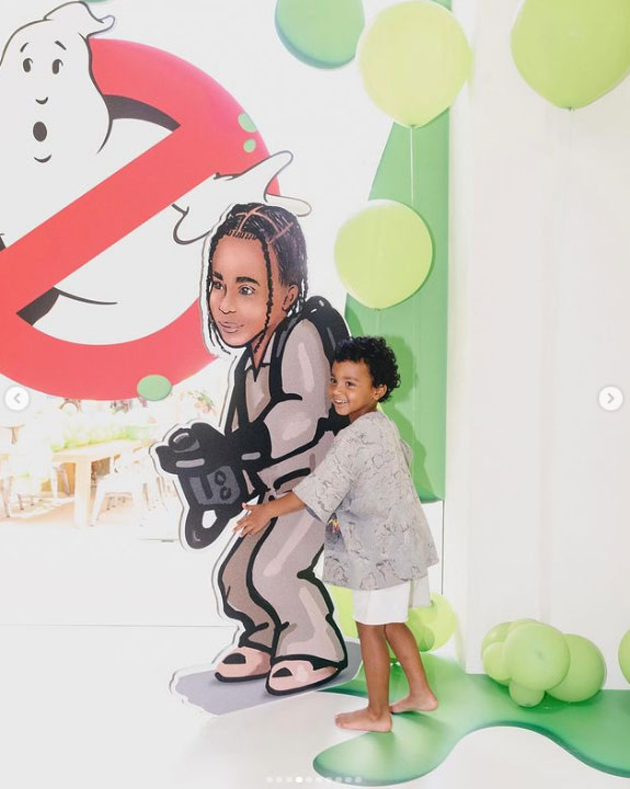 Kim Kardashian Shares Snaps From Psalms Ghostbusters Themed Birthday Party