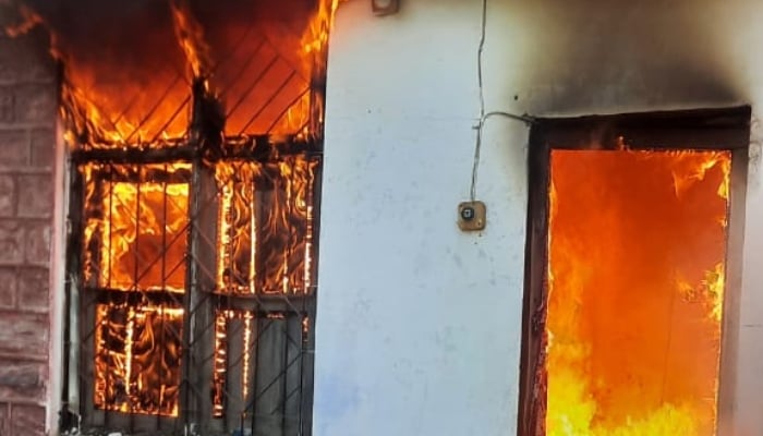 Fire erupts in Haripur girls school while hundreds present in building
