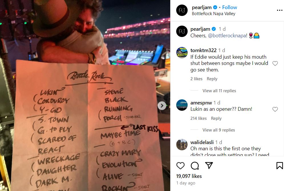 Bradley Cooper makes surprise appearance in Pearl Jam concert