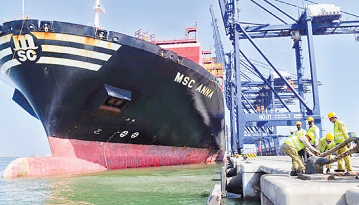 MSC ANNA: Karachi Port handles largest-ever container vessel to its terminal