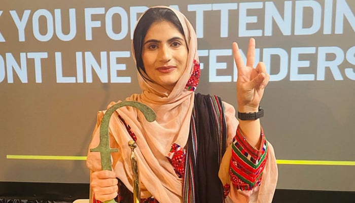 Pakistans Sammi Deen Baloch receives intl award for human rights activism