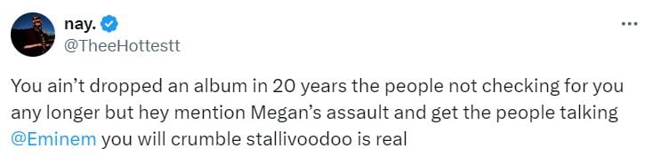 Eminem faces backlash over Houdini Megan Thee Stallion reference