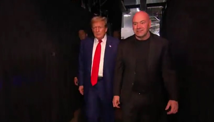 WATCH: Donald Trump looks devastated in UFC hall with Dana White