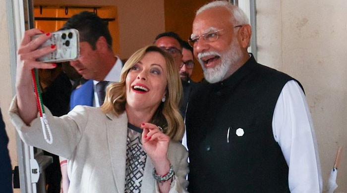 Narendra Modi and Giorgia Meloni recreate their iconic selfie M Haris