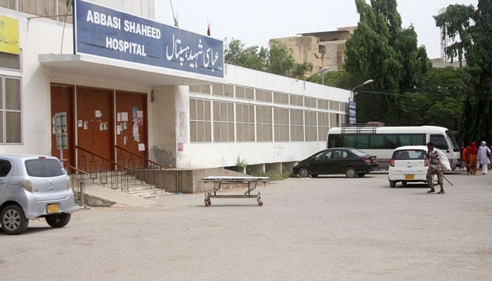 A view of the OPD of Abbasi Shaheed Hospital on June 22, 2022. — Online