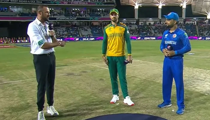 Rashid Khan (R) won the toss. - ICC