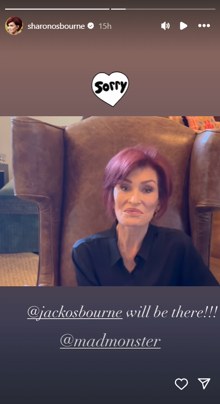 Sharon Osbourne apologizes to fans after Ozzy Osbourne lets them down