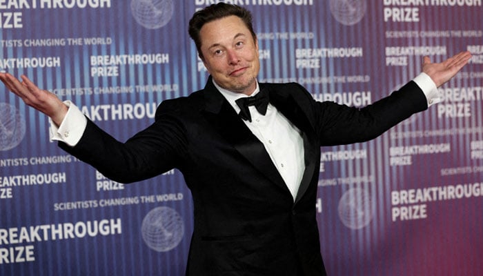 Elon Musk attends the Breakthrough Prize awards in Los Angeles, California, US, April 13, 2024. — Reuters