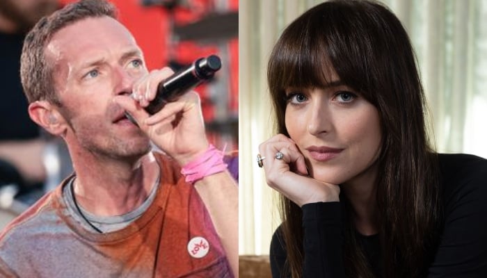 Dakota Johnson cheers on Chris Martin at Glastonbury amid engagement rumors