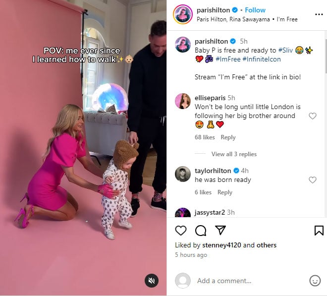 Paris Hilton shares sweet video of son Pheonix
