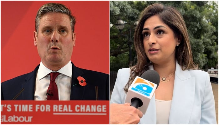 British Pakistani lawyer Mehreen Malik (right) from Conversative Party to contest against Labour Partys candidate for prime minister Sir Keir Starmer in UK elections 2024. — AFP/Reporter