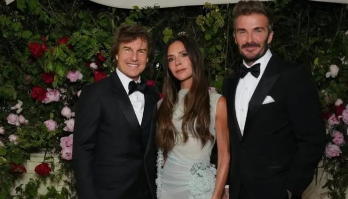 Tom Cruise attended Victoria Beckhams 50th birthday in April