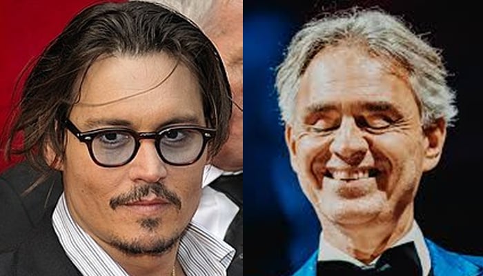 Charming Johnny Depp receives praise from Andrea Bocelli