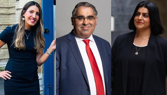 This combination of images shows Labour Patys Dr Rosena Allin-Khan (left), Tahir Ali (centre) and Shabana Mahmood. — Instagram/@drrosena, Reuters/Files