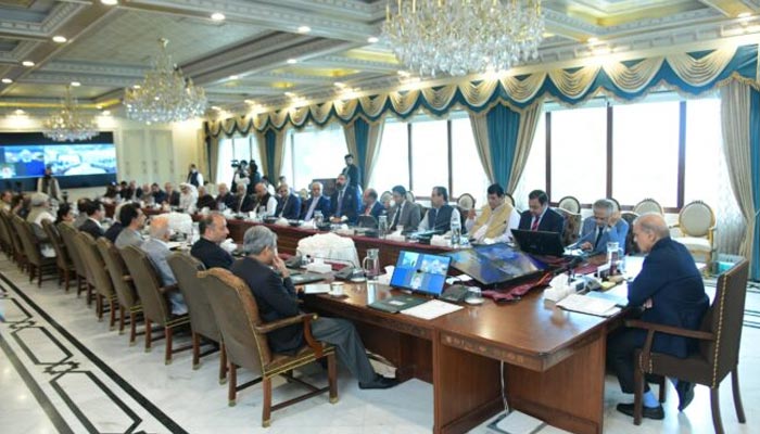 Prime Minister Shehbaz Sharif chairs meeting in Islamabad. — APP/File