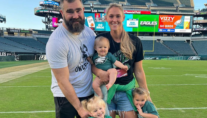 Kylie Kelce hints shes ready for a fourth child