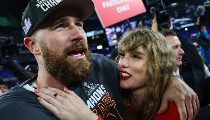 Taylor Swift brings Travis Kelce to tears during show in Amsterdam